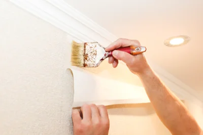 Pose de papier peint à Thizy-les-Bourgs — revêtements muraux et toiles de verre